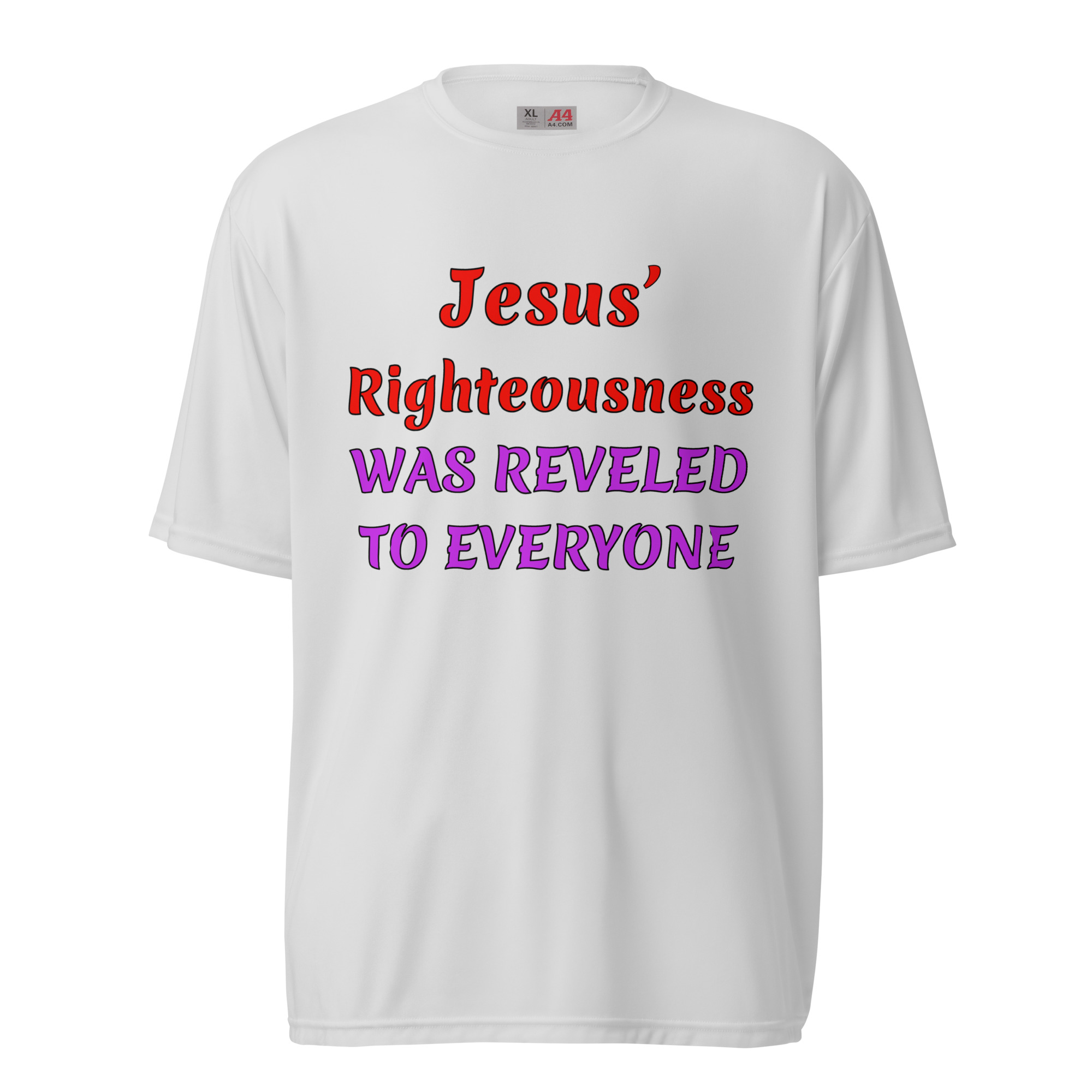Jesus Righteousness white polyester t-shirts - Image 2