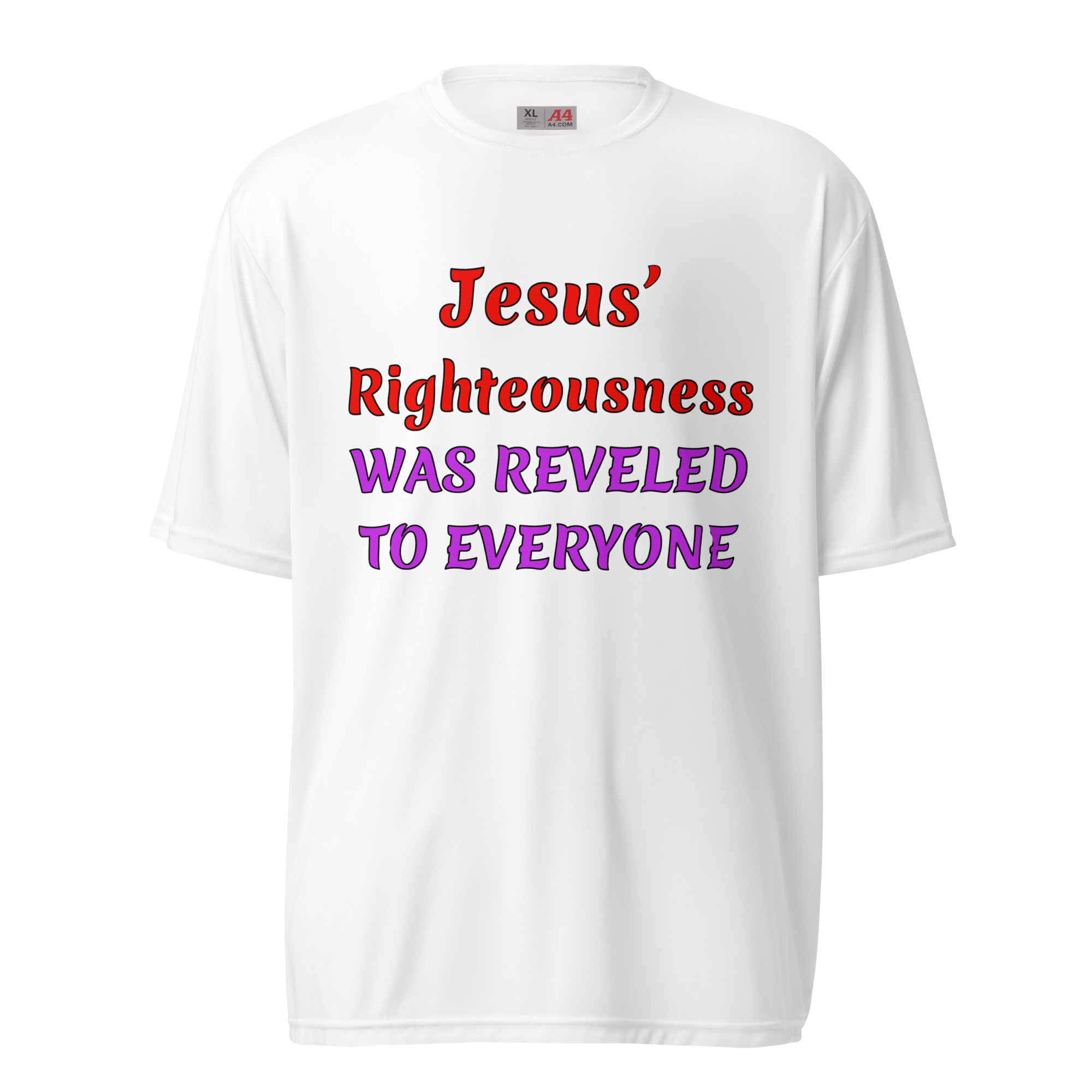 Jesus Righteousness white polyester t-shirts
