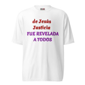 de Jesús Justicia camisetas blancas de poliéster