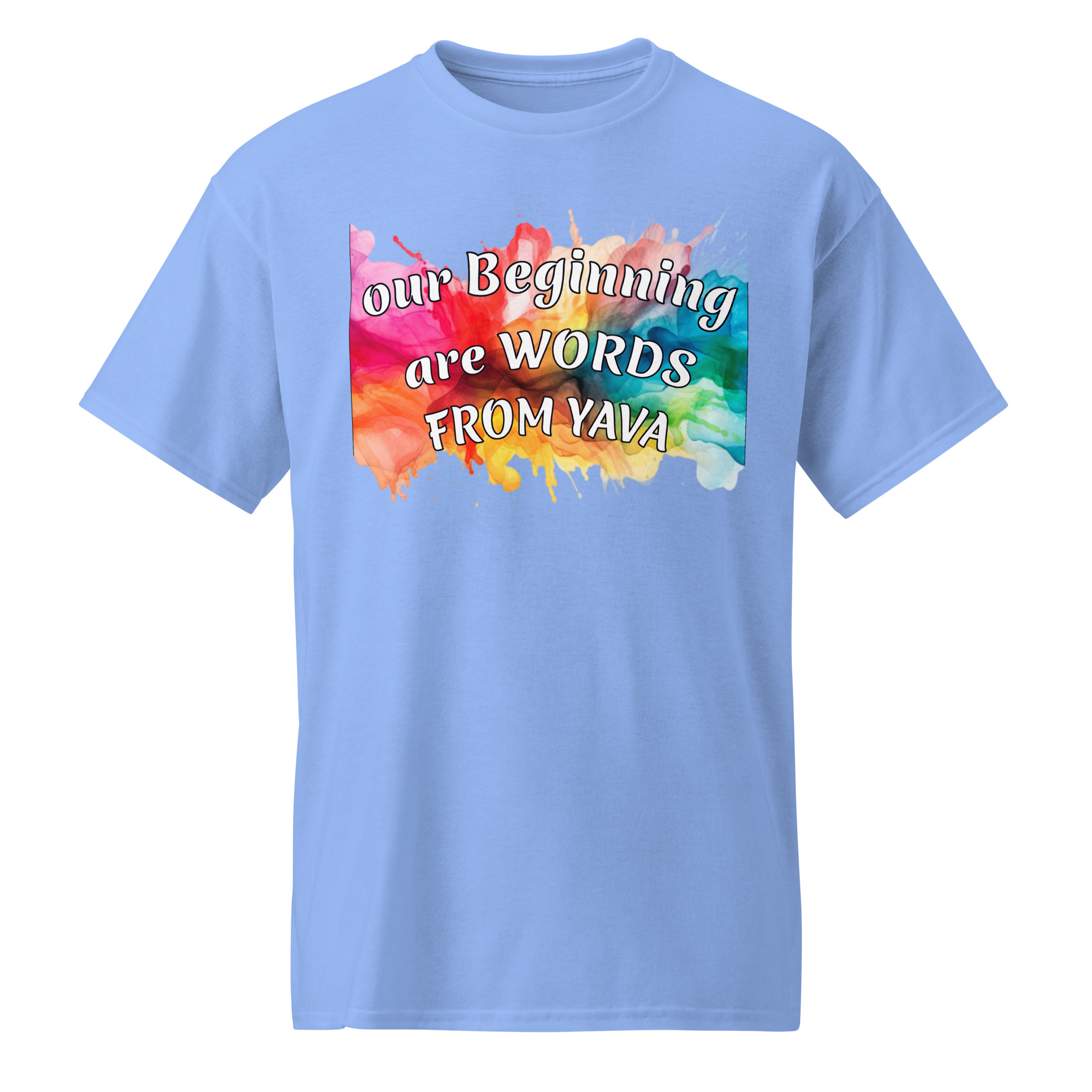 our beginning are WORDS white cotton t-shirts - Image 2