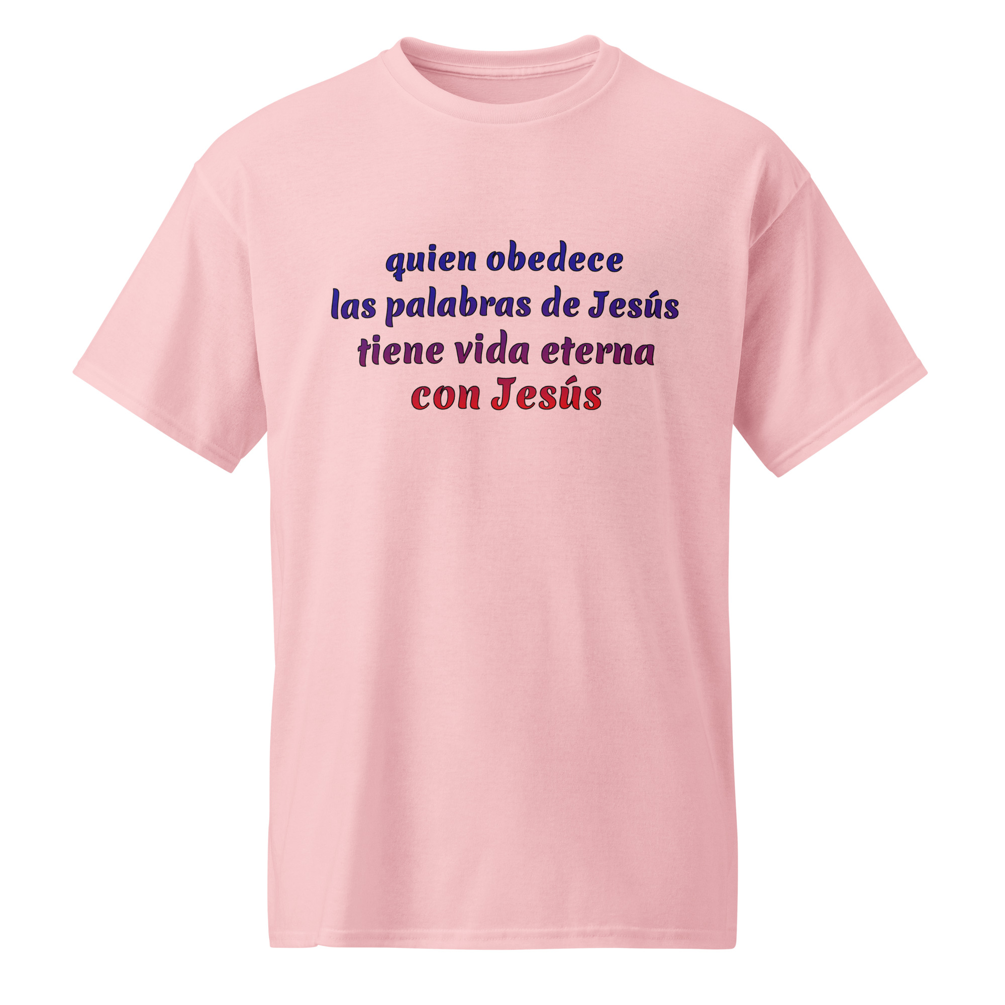 quien obedece las palabras de Jesús camisetas blancas de algodón