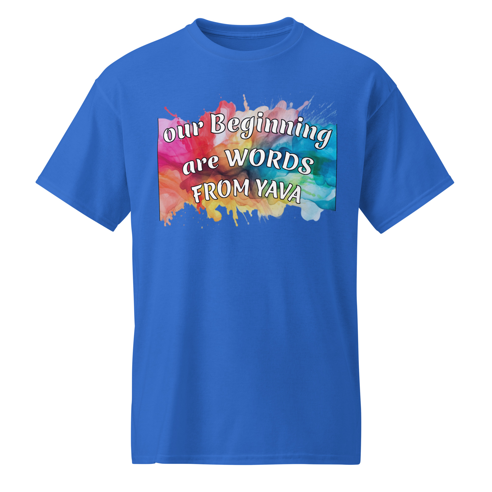 our beginning are WORDS dark cotton t-shirts - Image 4