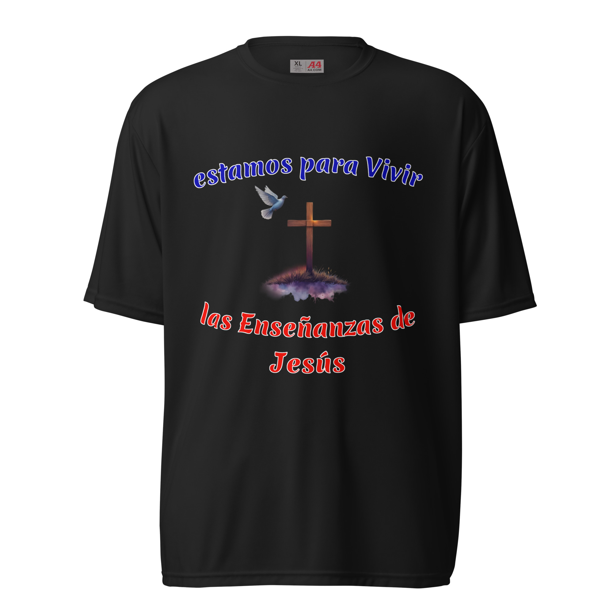 estamos para Vivir camisetas oscuras de poliéster