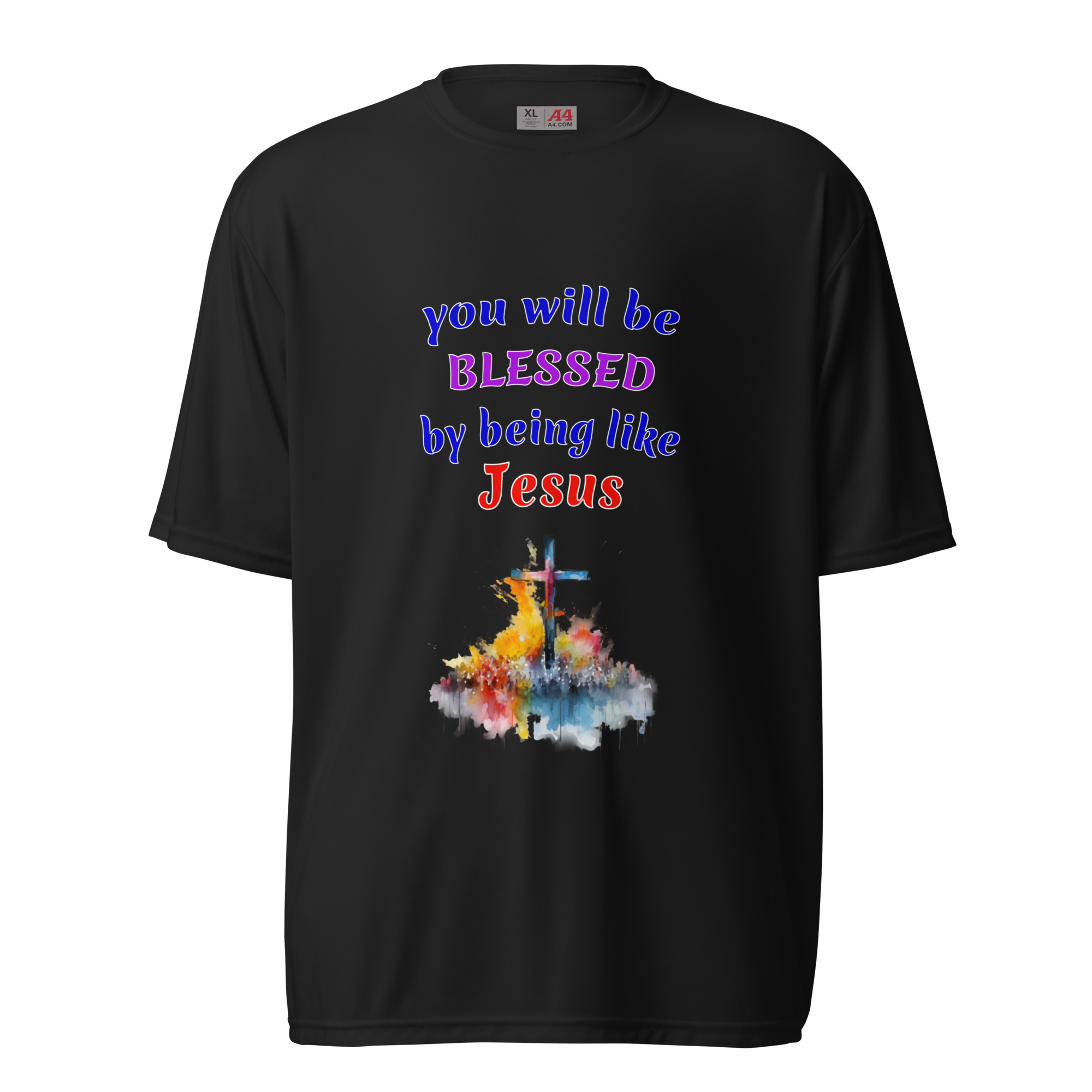 you will be BLESSED dark polyester t-shirts