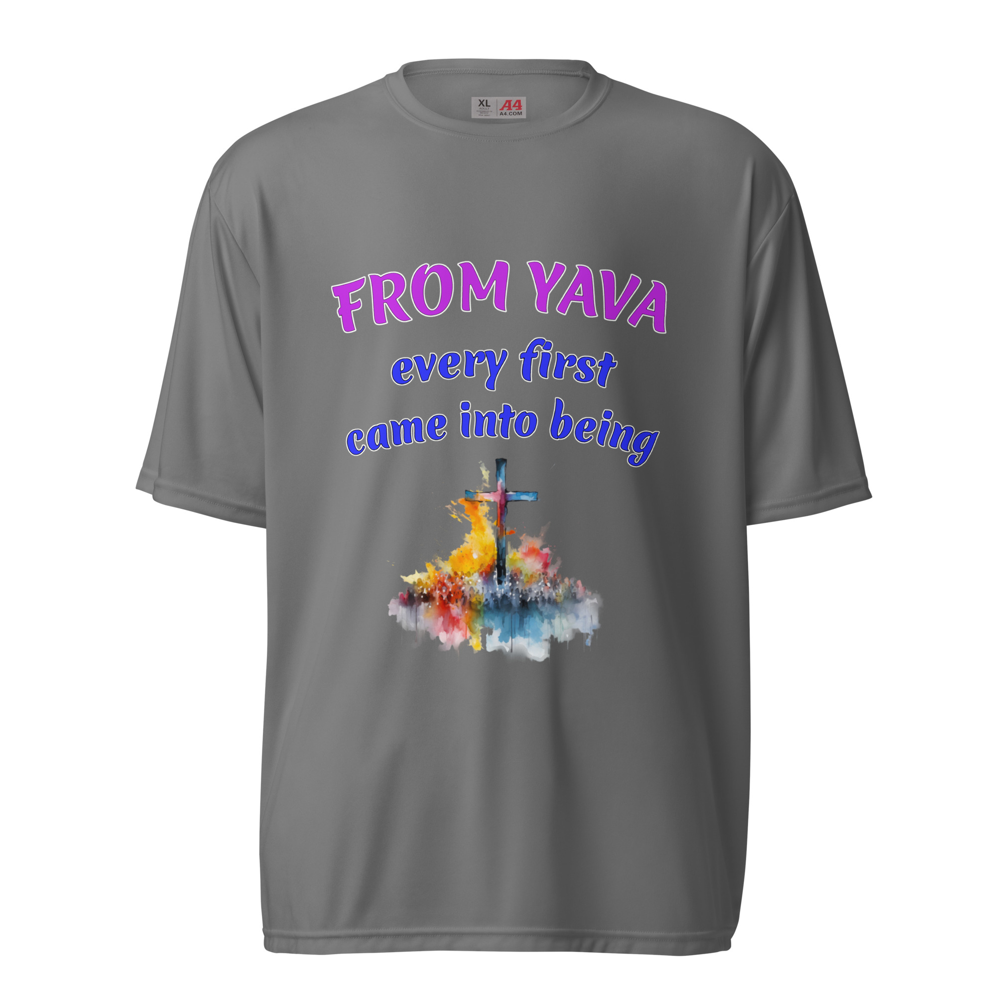 FROM YAVA every-firsts dark polyester t-shirts - Image 4