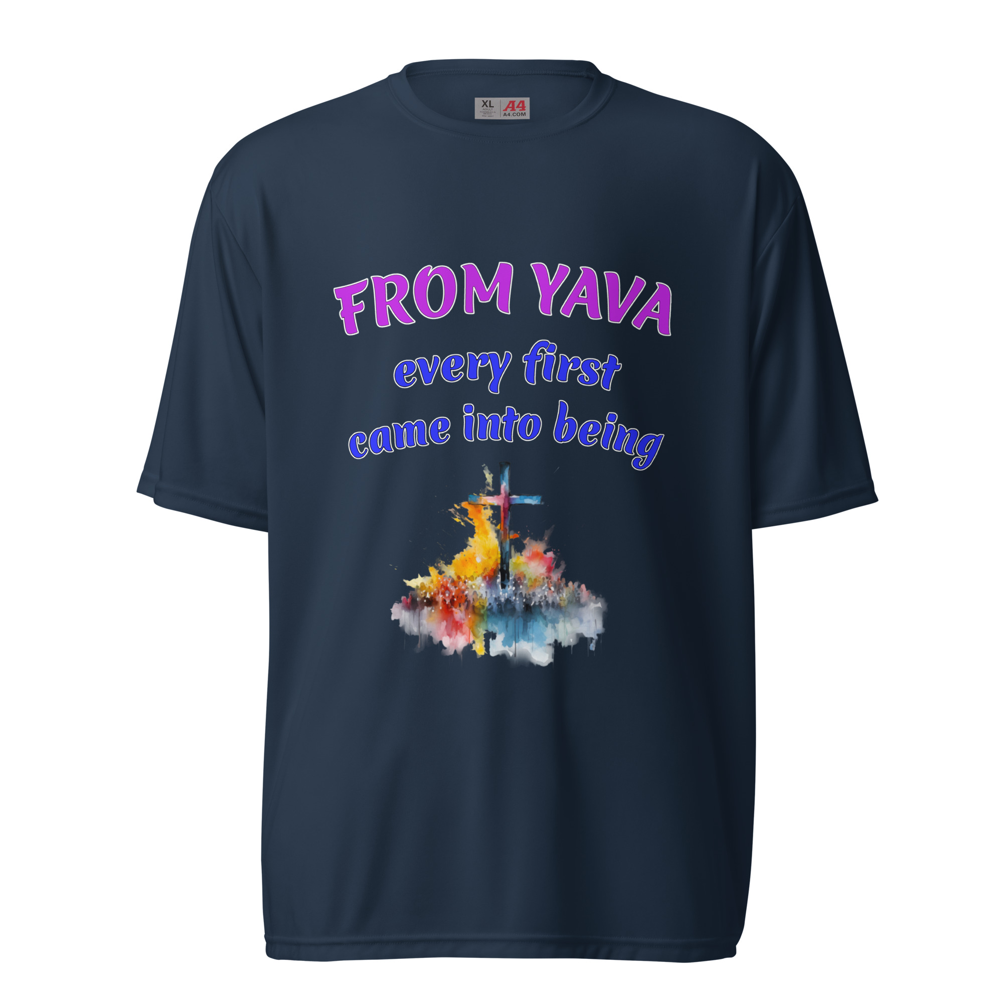 FROM YAVA every-firsts dark polyester t-shirts - Image 2