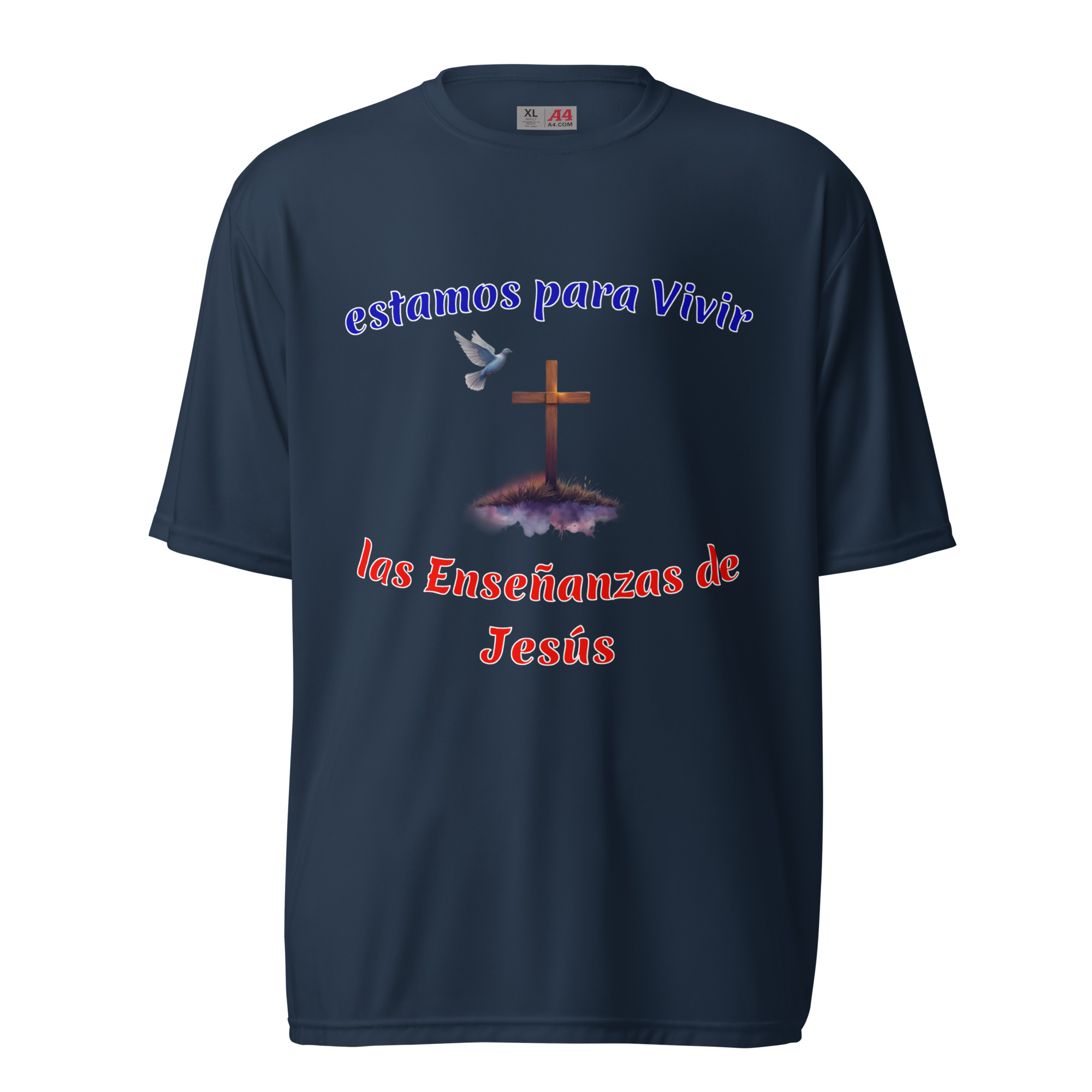 estamos para Vivir camisetas oscuras de poliéster - Image 2