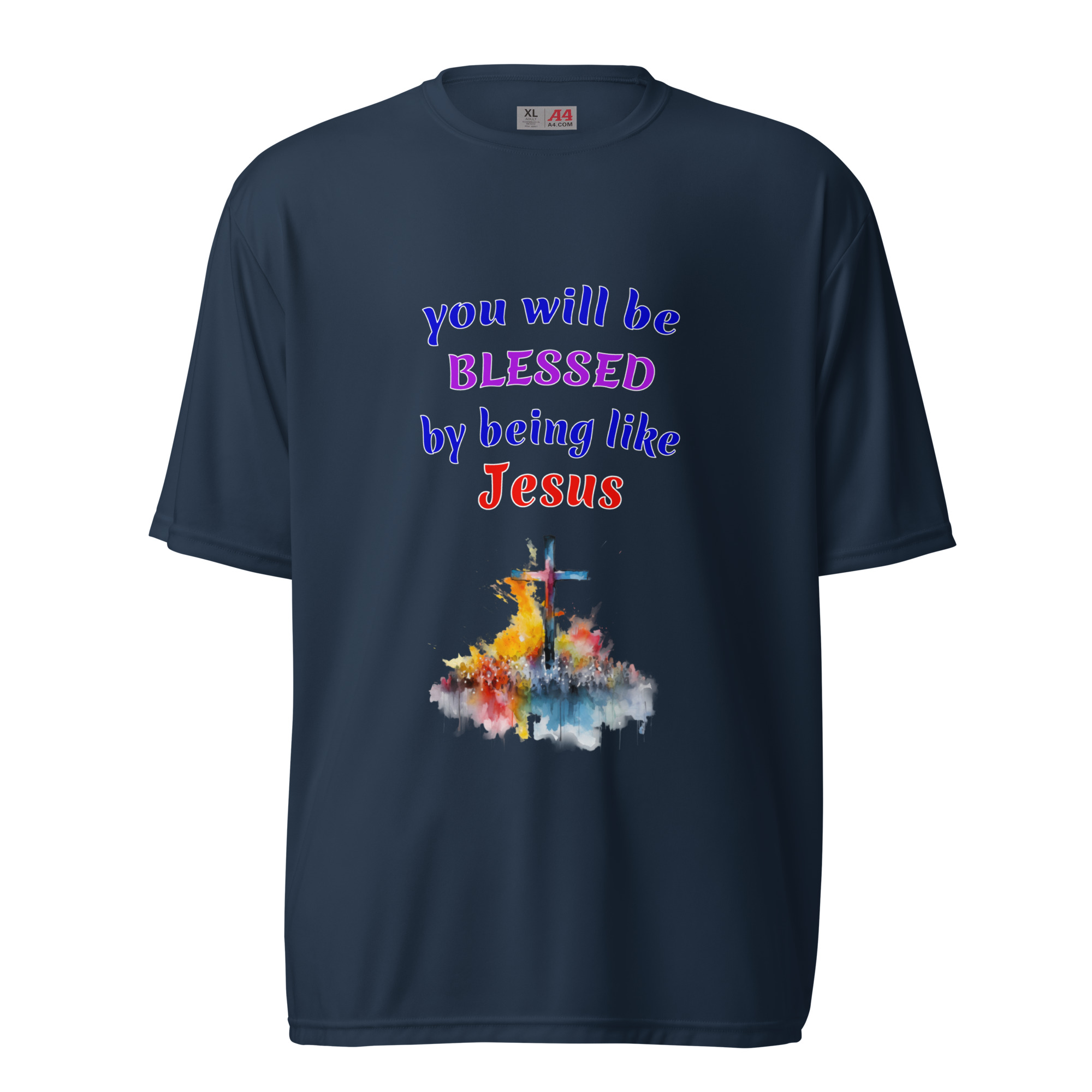 you will be BLESSED dark polyester t-shirts - Image 2