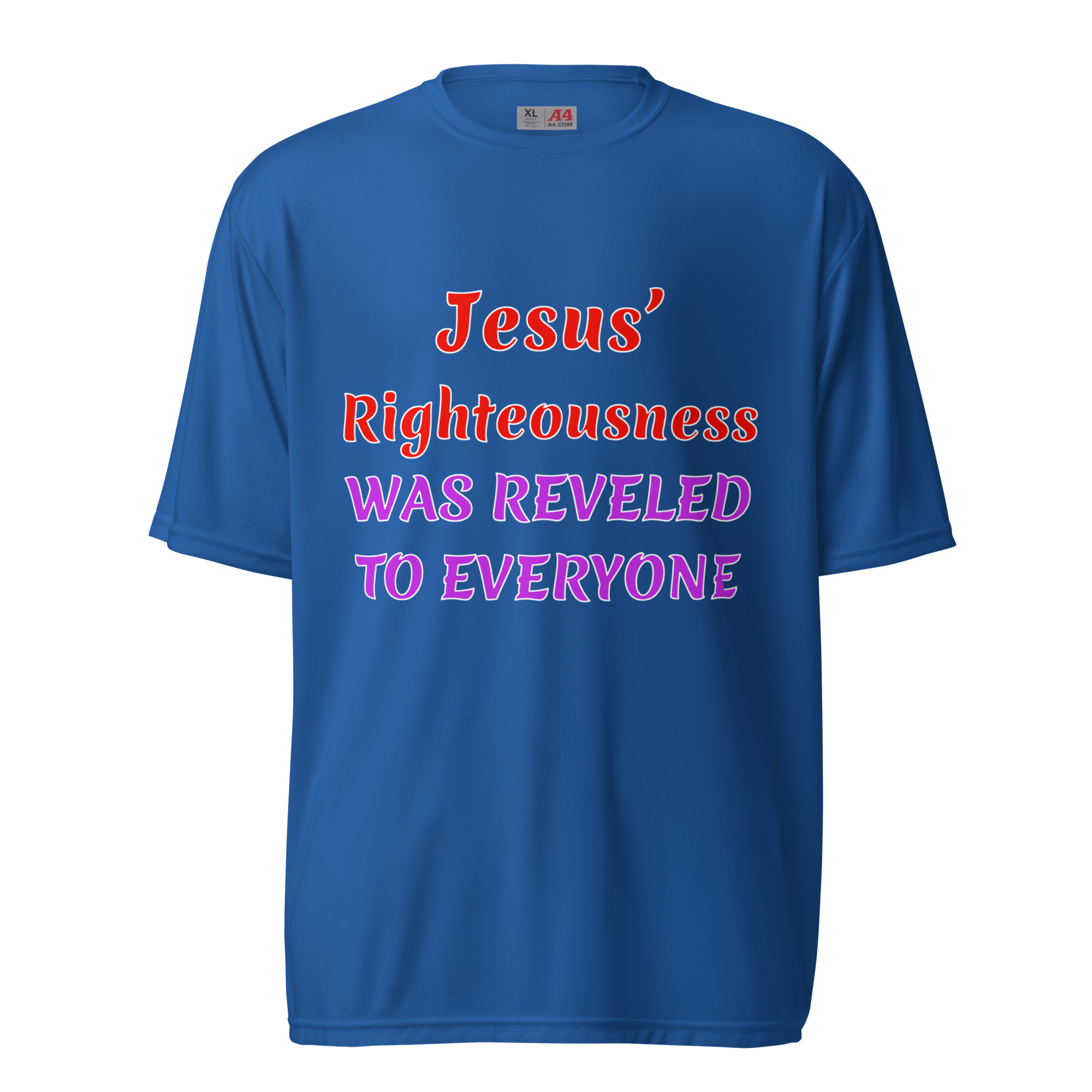 Jesus Righteousness dark polyester t-shirts - Image 3