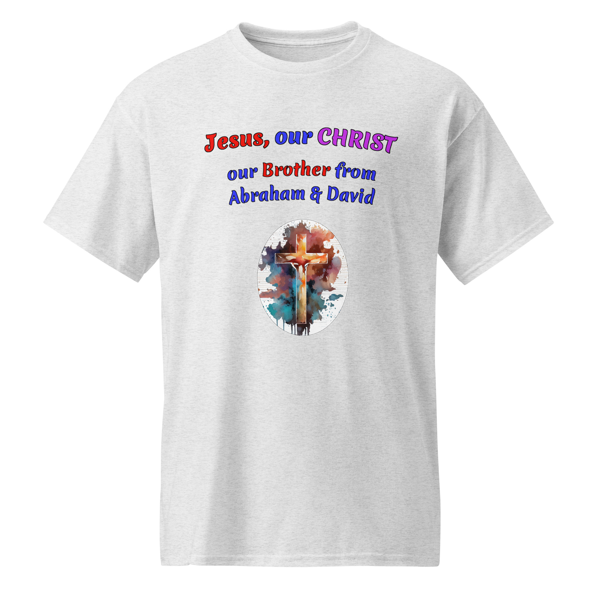 Jesus our CHRIST our Brother white cotton t-shirts - Image 9