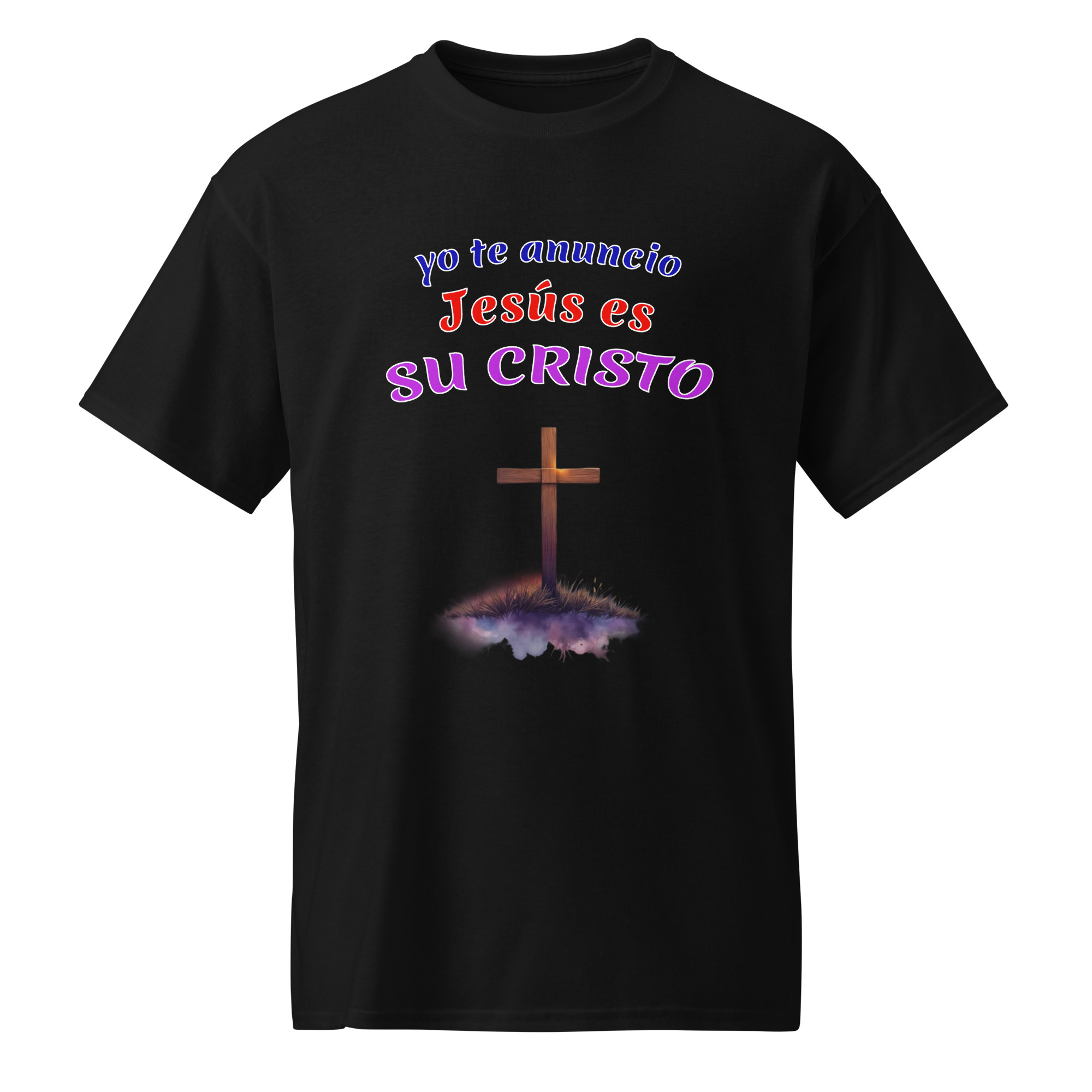 yo te anuncio camisetas oscuras de algodón