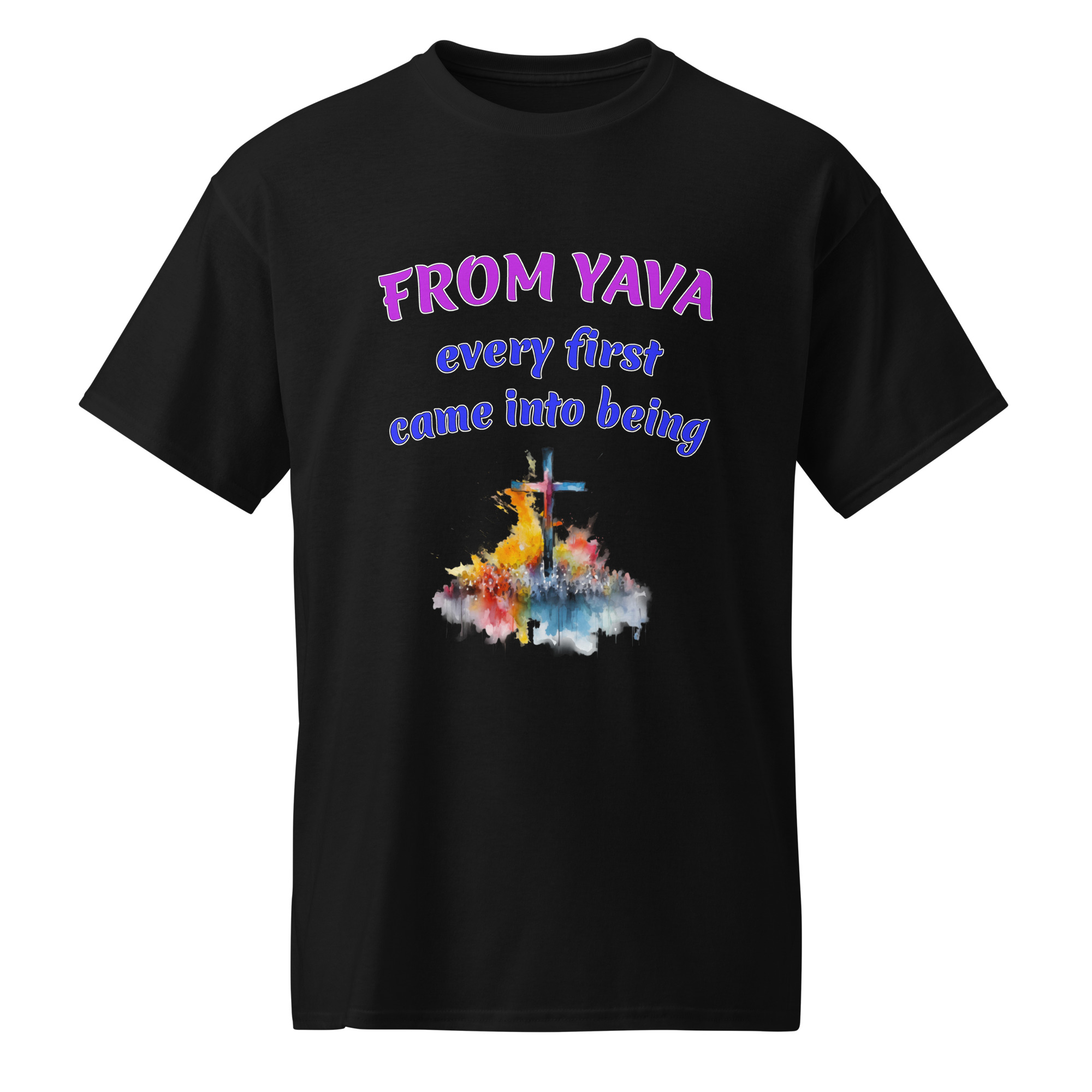FROM YAVA every-firsts dark cotton t-shirts - Image 2