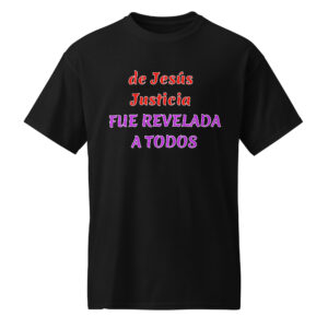 de Jesús Justicia camisetas oscuras de algodón