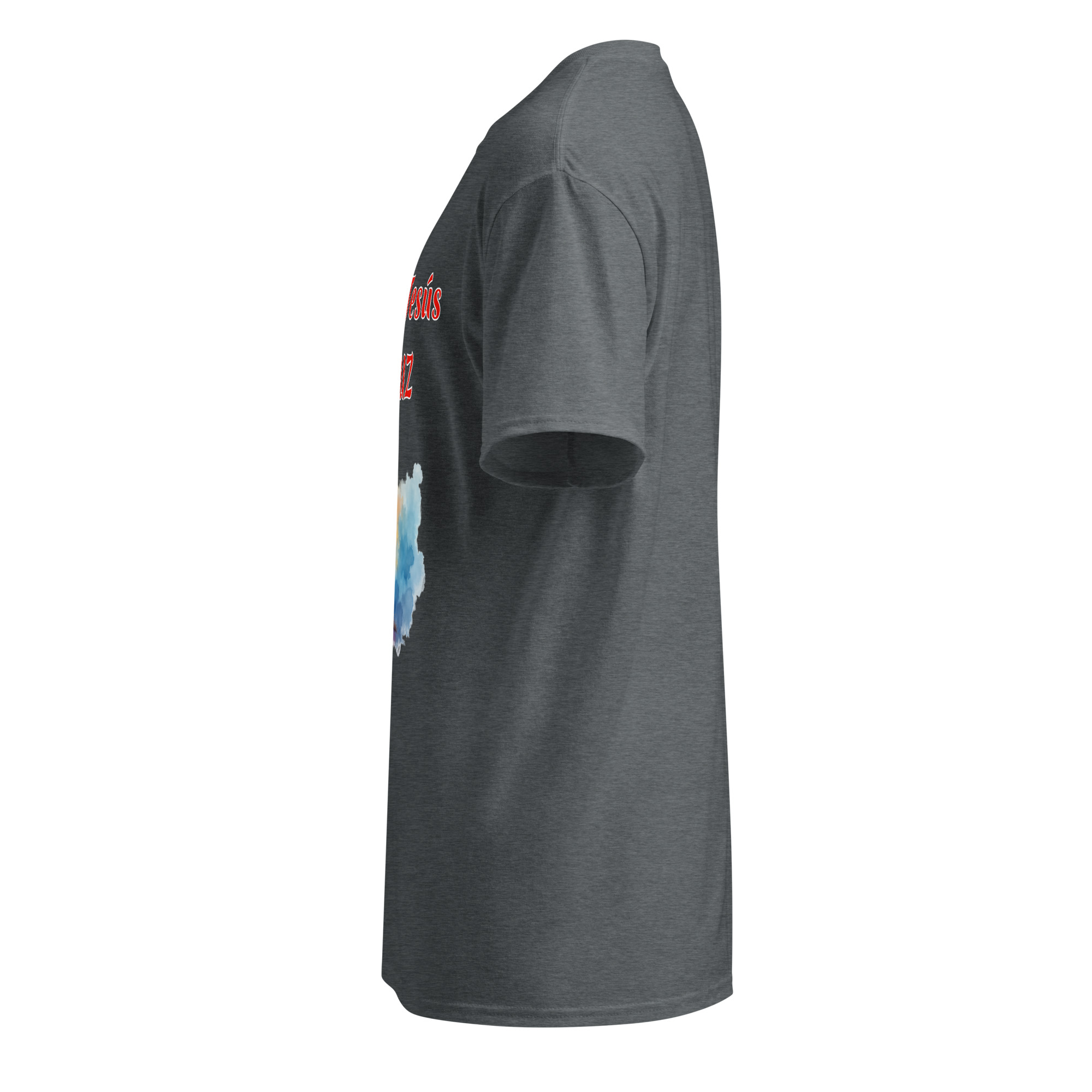 vida de Jesús ES LUZ camisetas oscuras de algodón - Image 11