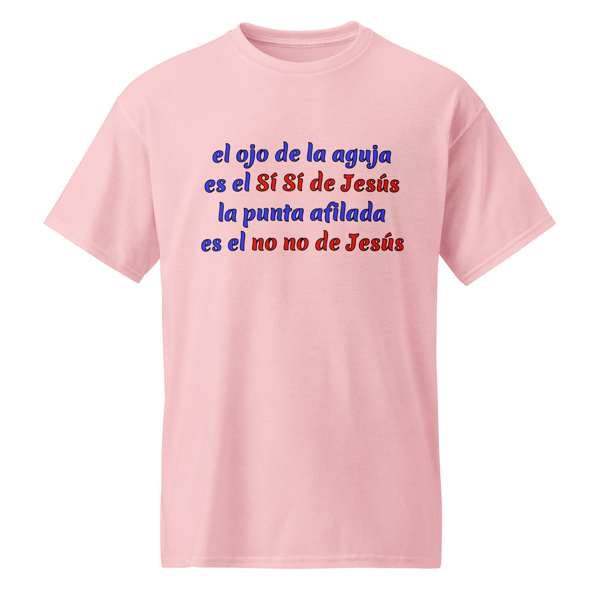 el ojo de la aguja es el Sí Sí de Jesús camisetas blancas de algodón - Image 6
