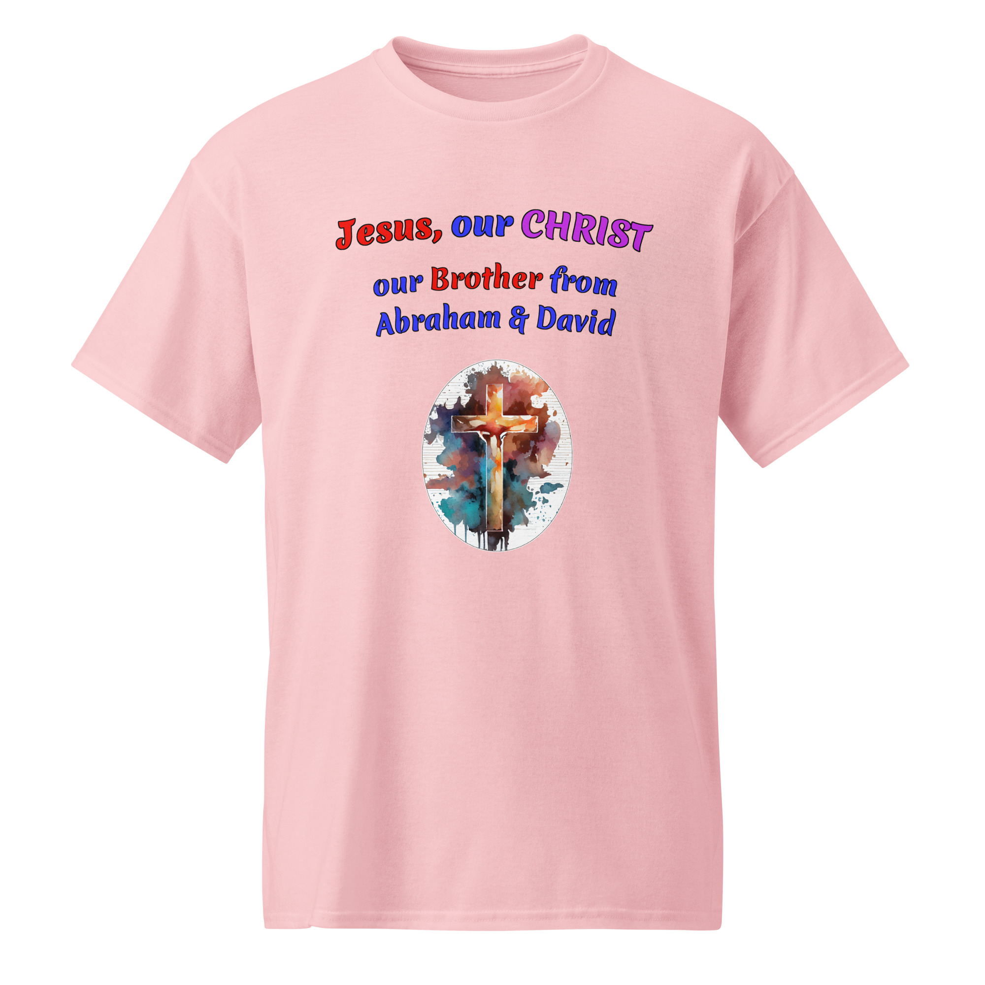 Jesus our CHRIST our Brother white cotton t-shirts - Image 5