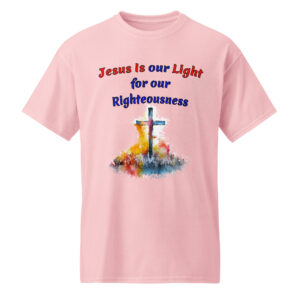 Jesus Is our Light white cotton t-shirts