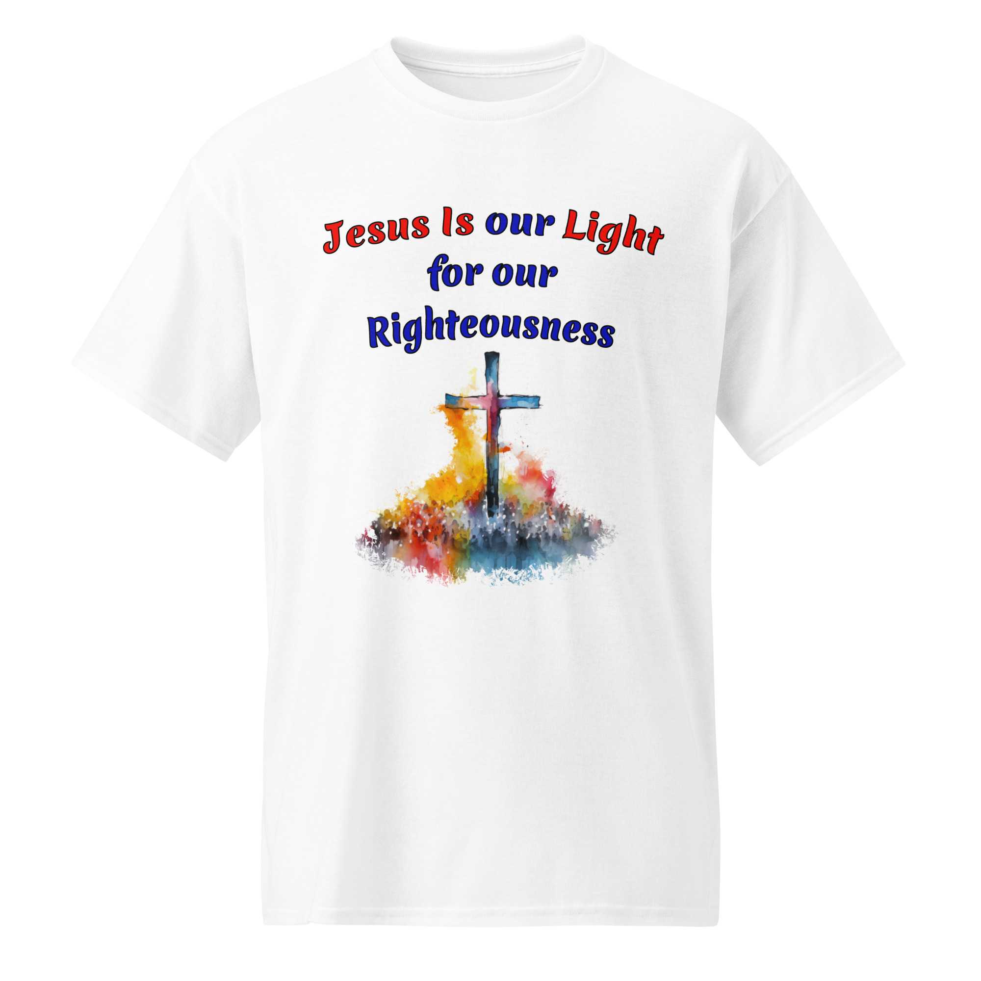 Jesus Is our Light white cotton t-shirts - Image 13